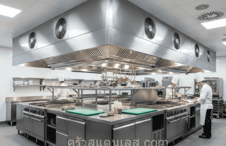 Hood ดูดควันร้านอาหาร