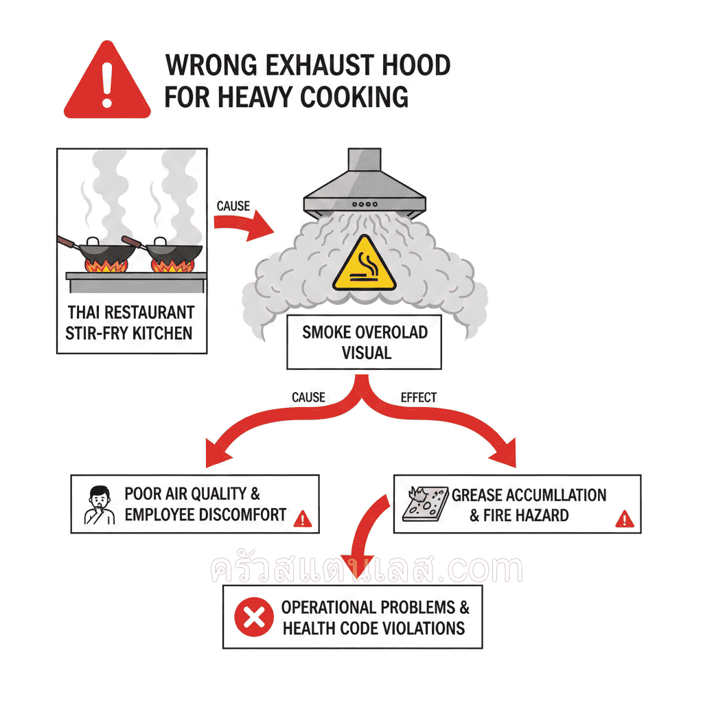Hood ดูดควันร้านอาหาร