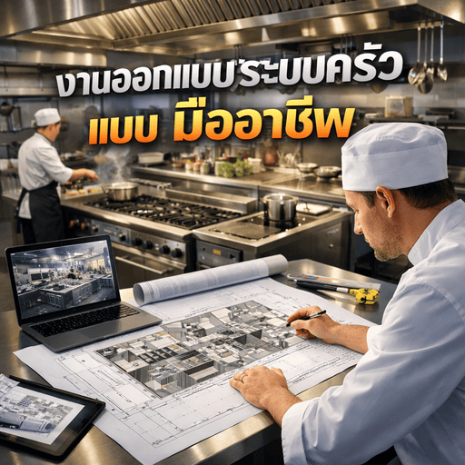 ออกแบบครัว วางผังการทำงาน (Kitchen Workflow)