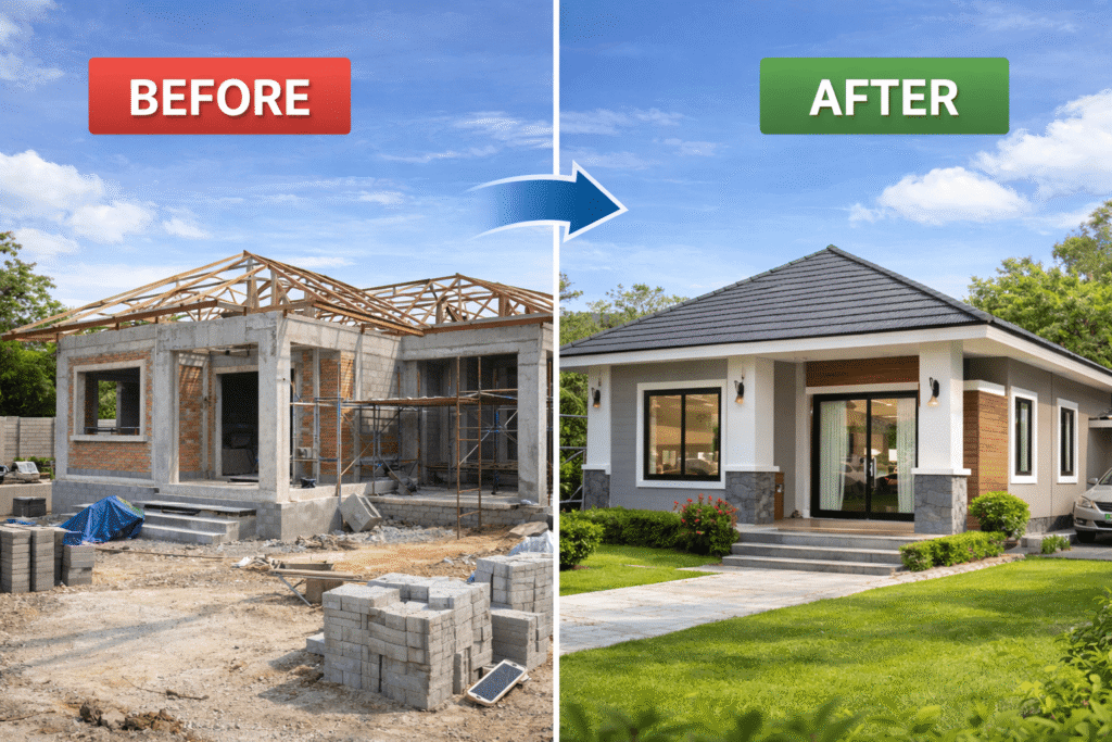 รับสร้างบ้านราคาประหยัด