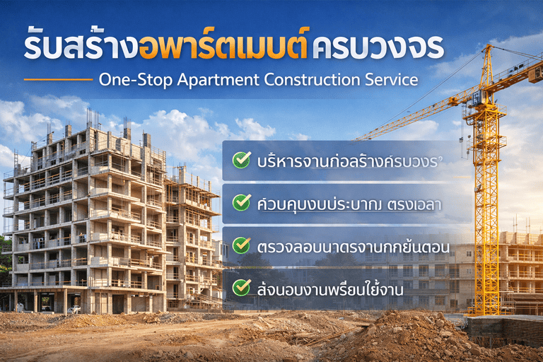 รับเหมาโครงสร้างอพาร์ทเม้นท์