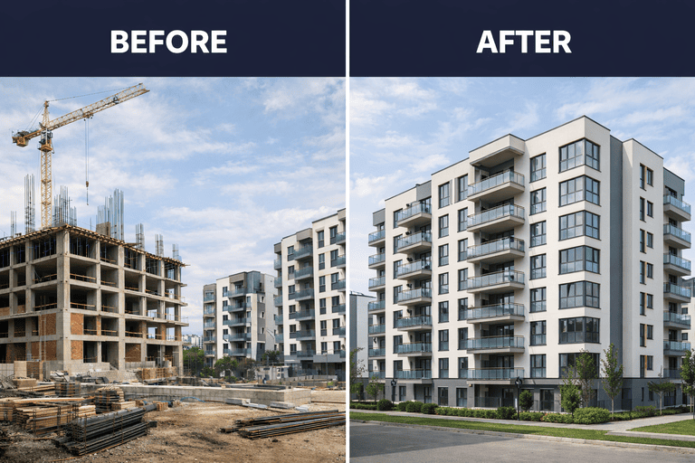 บริษัทรับเหมาโครงสร้างอพาร์ทเม้นท์ 