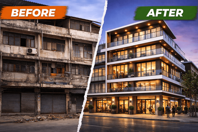 รีโนเวทตึกเก่า