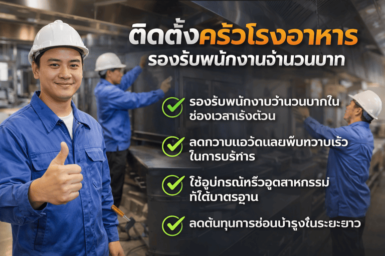 ติดตั้งครัวโรงอาหาร