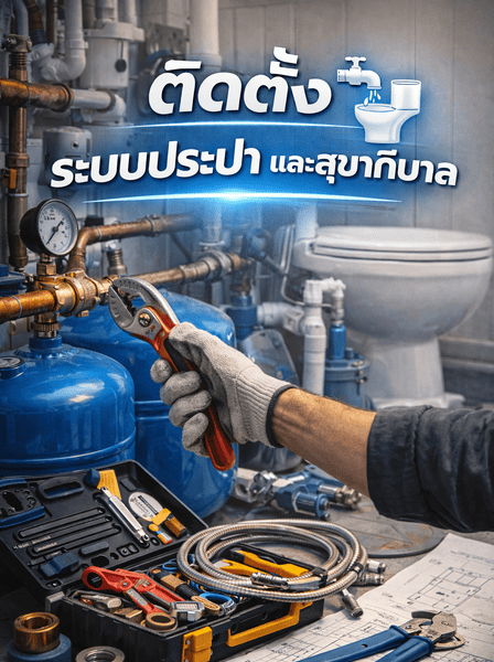 ระบบประปา และสุขาภิบาล