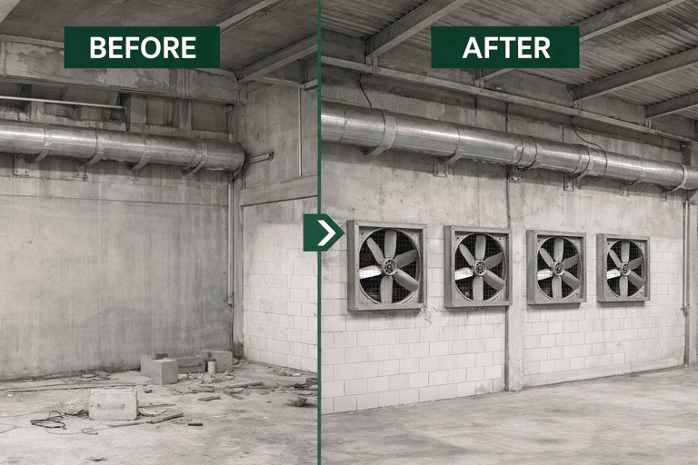 ระบบระบายอากาศโรงงาน