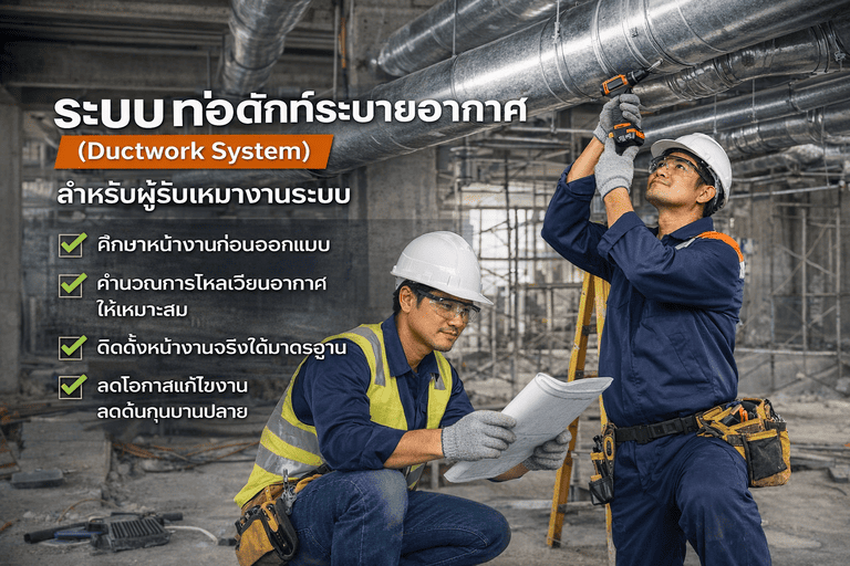ติดตั้งท่อดักท์