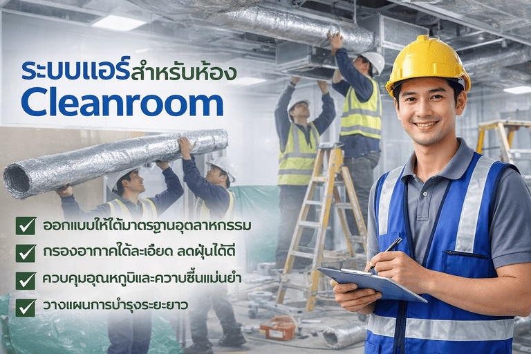ระบบแอร์สำหรับห้อง Cleanroom