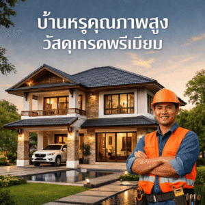 บ้านหรูคุณภาพสูง วัสดุเกรดพรีเมียม