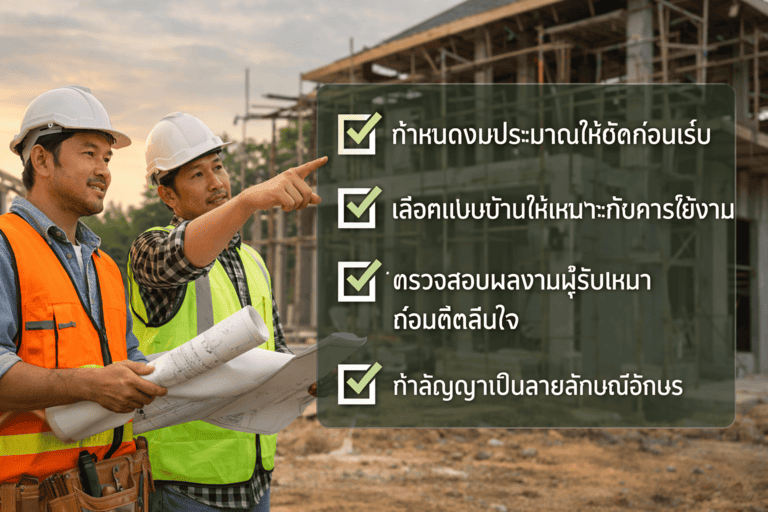 สร้างบ้านตามงบประมาณ