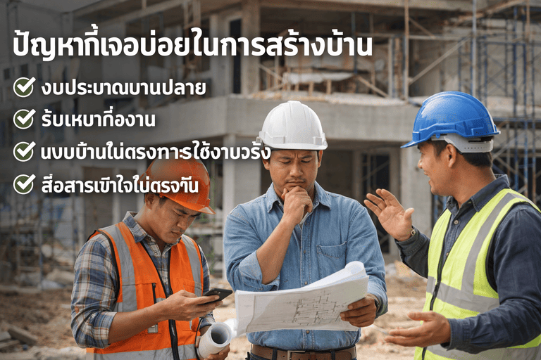 รับสร้างบ้านเดี่ยวพร้อมออกแบบ