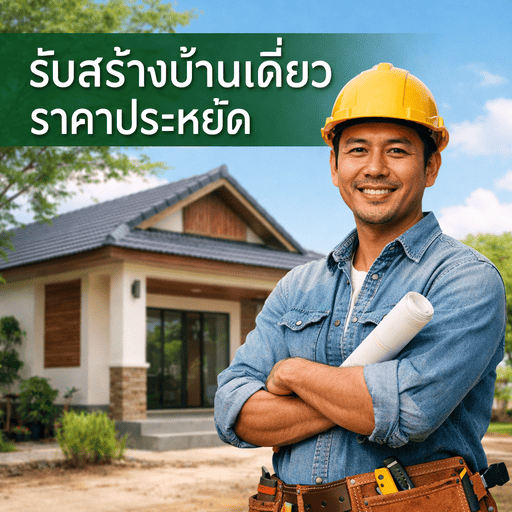 รับสร้างบ้านเดี่ยวราคาประหยัด