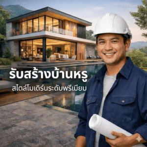สร้างบ้านหรูสไตล์โมเดิร์นพรีเมียม